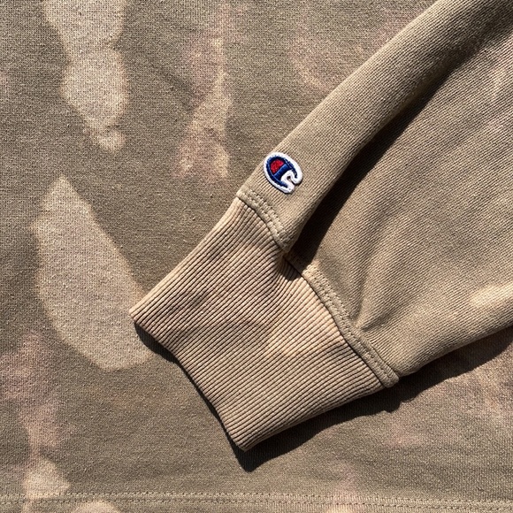 Champion Bleached Dyed Cropped Hoodie - Picture 2 of 7